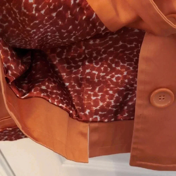 Chico's women's orange blazer shacket - Picture 6 of 7